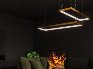 miniaturka Prostokątny Żyrandol z Modułem LED TURIN M