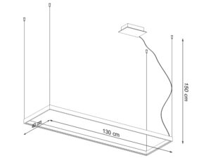 miniaturka Elegancki Żyrandol z Rozpraszającym Światło TURIN L