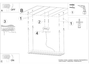 miniaturka Elegancki Żyrandol z Rozpraszającym Światło TURIN L