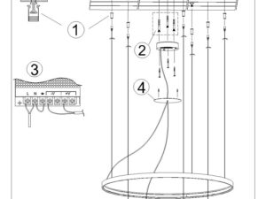 miniaturka Estetyczny i Multifunkcjonalny Żyrandol RADIX 2 55/78