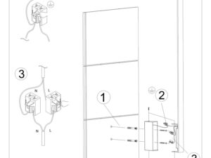 miniaturka Designer’ski Kinkiet LED Styl Awangardowy LUCINA M