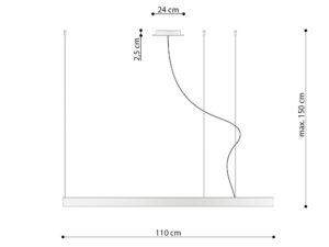 miniaturka Wisząca lampa LED RADIX 78 z Aluminiowa