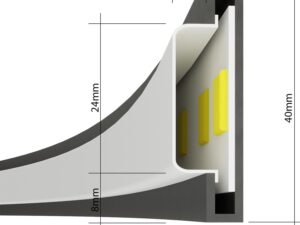 miniaturka Wisząca lampa LED RADIX 78 z Aluminiowa