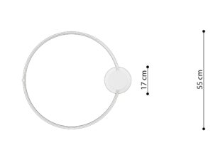 miniaturka Nowoczesny Plafon RADIX 55 z technologią LED