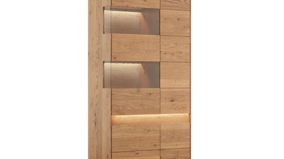 Witryna Lewa 2D Styl Nowoczesny Dąb  Salar