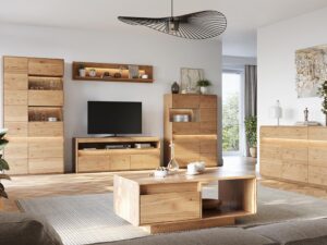 miniaturka Elegancki Dąb Ława z Szufladą Salar