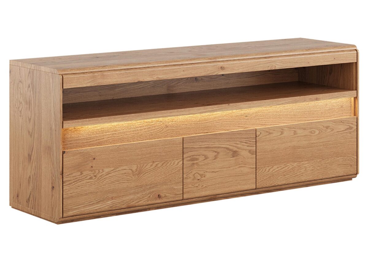 Wysoka Szafka RTV Naturalny Dąb  Salar