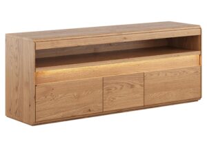 Wysoka Szafka RTV Naturalny Dąb  Salar