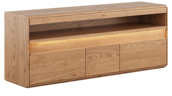 Wysoka Szafka RTV Naturalny Dąb Salar