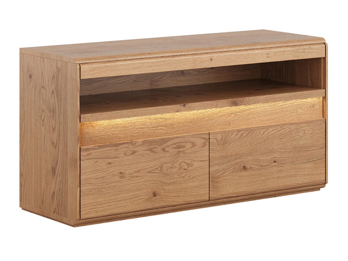 Wąska Szafka RTV Naturalny Dąb  Salar