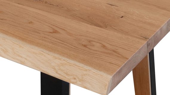 Debowy Stół  Mavardo 90x180 czarne nogi - obrazek 3
