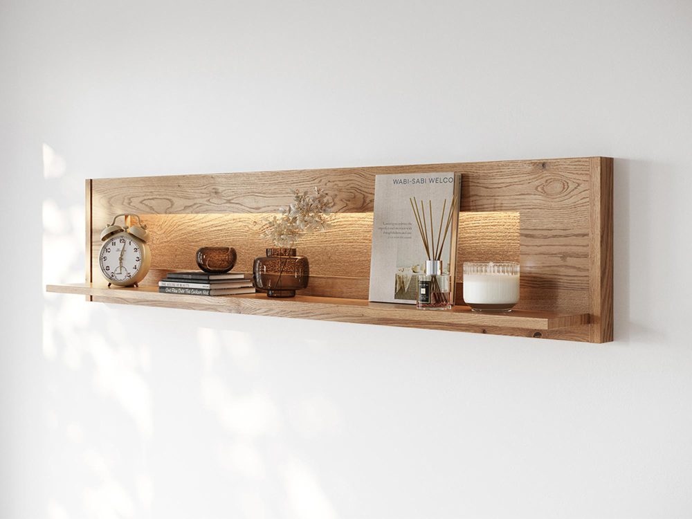 Półka 120 cm Wisząca Dąb Olejowany Salar - obrazek 2