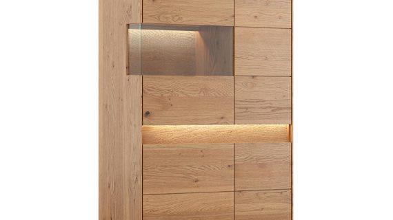 Lewa Niska Witryna 2D Olejowany Dąb  Salar