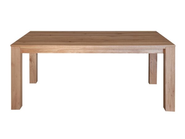 Drewniany stół z prostym blatem