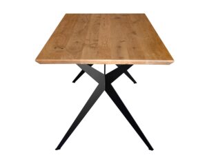 miniaturka Dębowy Stół na metalowych nogach 100×200