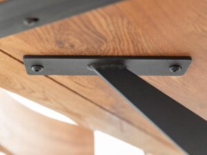 miniaturka Dębowy Stół na metalowych nogach 90×180