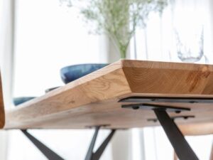 miniaturka Dębowy Stół na metalowych nogach 100×200