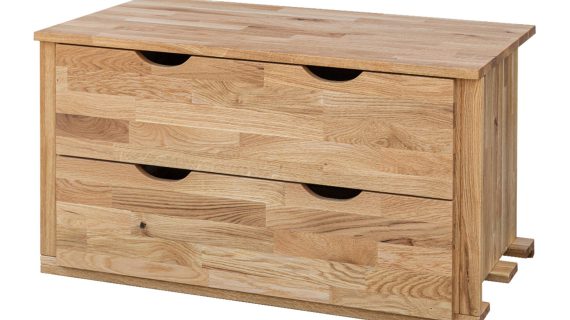 100 cm Moduł Szafy Loftowe Szuflady Dąb  Inari