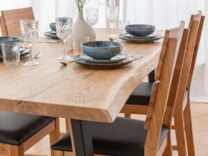 miniaturka Debowy Stół  Mavardo 100×200 czarne nogi