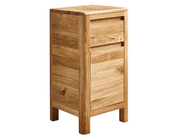 Wysoka szafka nocna z trzema szufladami – styl loftowy