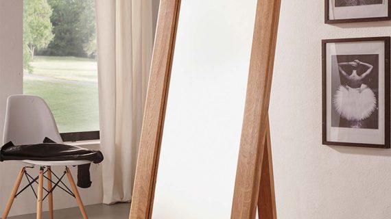 miniaturka Dębowe Lustro Stojące Bagan