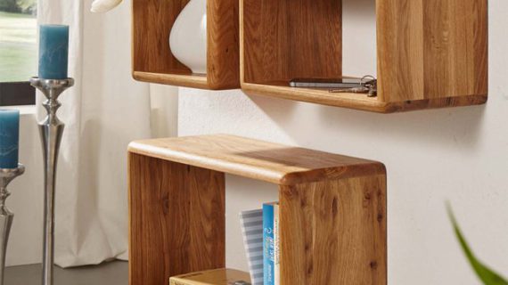 miniaturka Zestaw 3szt Półek Dębowych Bagan