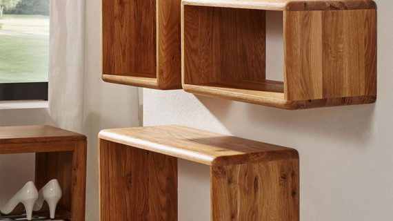 miniaturka Zestaw 3szt Półek Dębowych Bagan