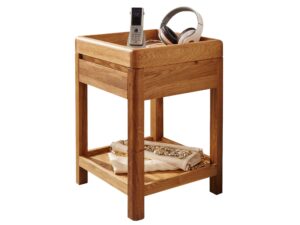 Stolik Dębowy na Klucze Gazety Bagan