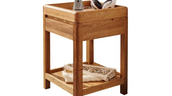 Stolik Dębowy na Klucze Gazety Bagan