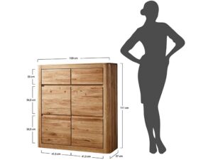 miniaturka Szafka na Buty Dębowa Bagan