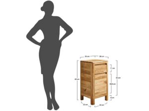 miniaturka Komoda Niska Dębowa Bagan