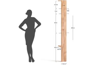 miniaturka Wieszak Stojący Dębowy Bagan