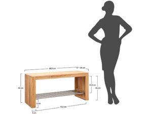 miniaturka Mały Regał na Buty Dębowy Bagan