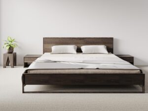 miniaturka Klasyczne Dębowe Łóżko Dąb Dymiony Blitz