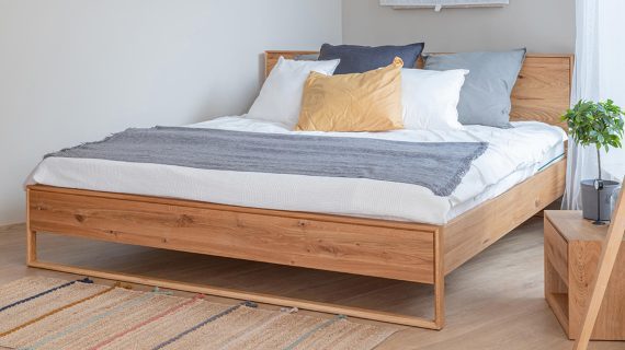 miniaturka Klasyczne Dębowe Łóżko Dąb Olejowany Blitz