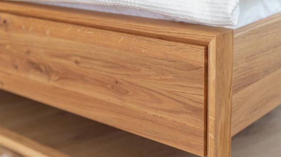 miniaturka Klasyczne Dębowe Łóżko Dąb Olejowany Blitz