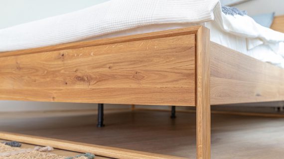 miniaturka Klasyczne Dębowe Łóżko Dąb Olejowany Blitz