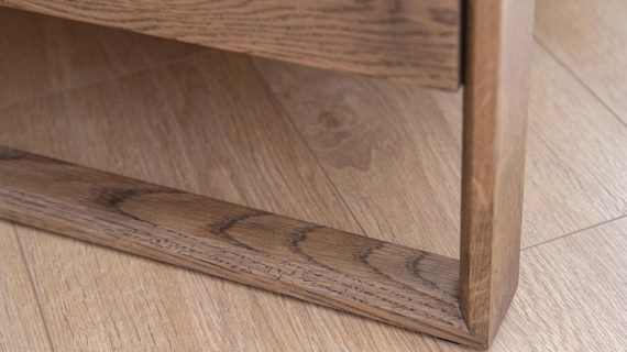 miniaturka Klasyczne Dębowe Łóżko Dąb Dymiony  Blitz