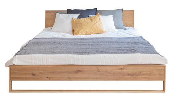 Klasyczne Dębowe Łóżko Dąb Olejowany Blitz