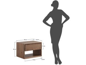 miniaturka Dębowa Szafka Nocna dąb dymiony  Blitz