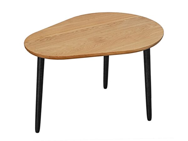 Nieregularny stolik z zaokrąglonym blatem