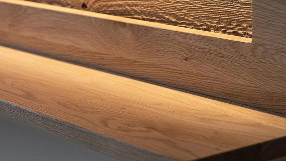 Półka 120 cm Wisząca Dąb Olejowany Salar - obrazek 5
