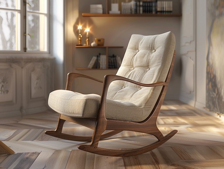 Fotel z drewnianą ramą i pikowanym oparciem w stylu retro