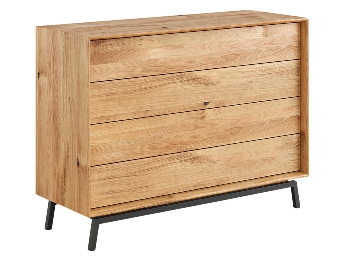 Loft Komoda 4 Szafki Dąb Olejowany Kyoto