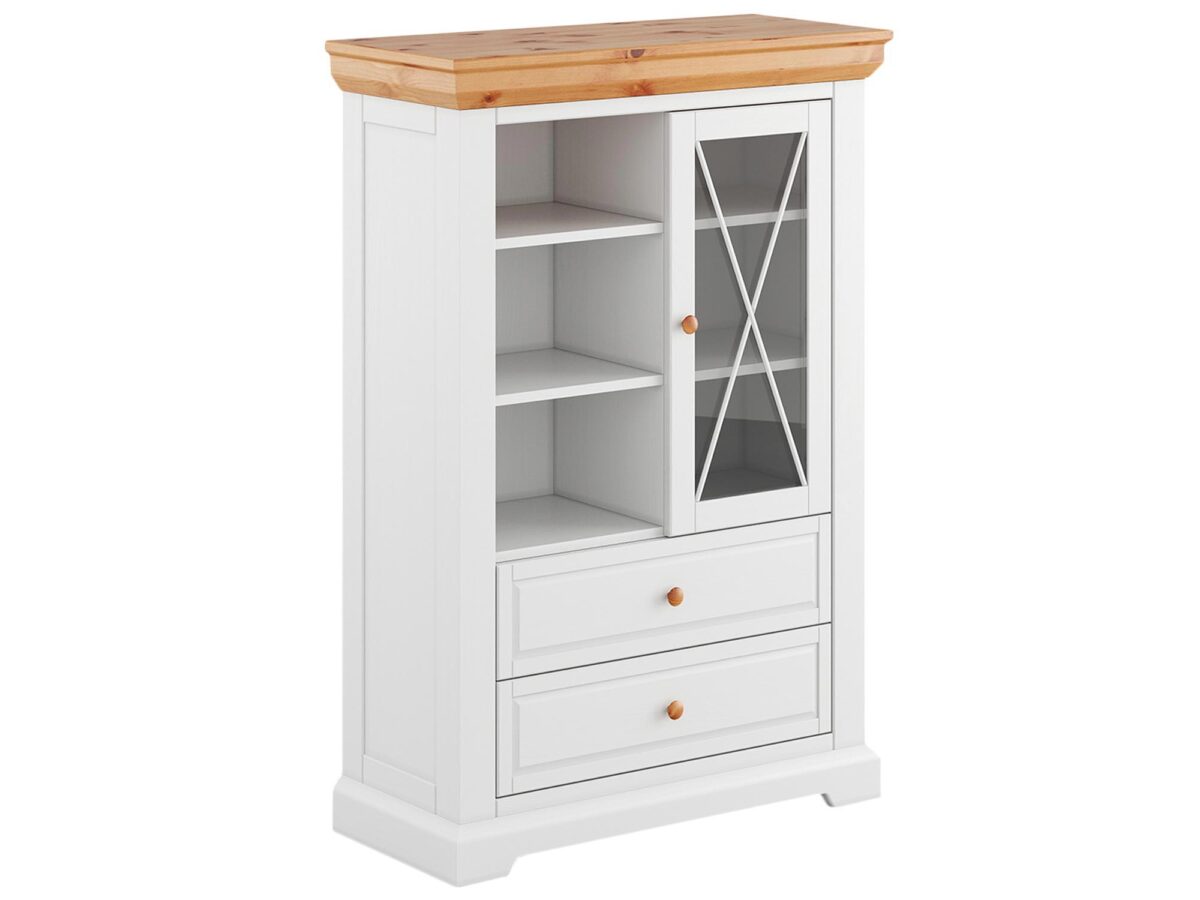 Biała Witryna Sosna Fińska z Cichym Domykiem  Petra