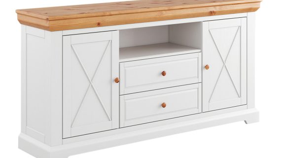 Komoda Klasyczna Sosna Fińska w Ciepłej Bieli Petra