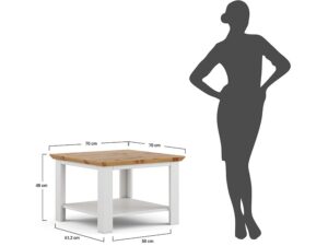 miniaturka Ława Mała w Stylu Klasycznym Sosna Fińska Petra