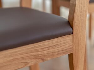 miniaturka Solidne krzesło drewniane miękkie siedzisko Drex