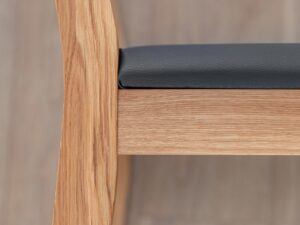 miniaturka Drewniane krzesło z tapicerowanym siedziskiem Wax