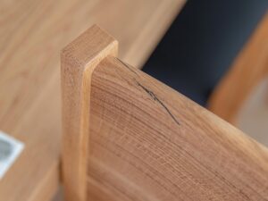 miniaturka Drewniane krzesło z tapicerowanym siedziskiem Wax